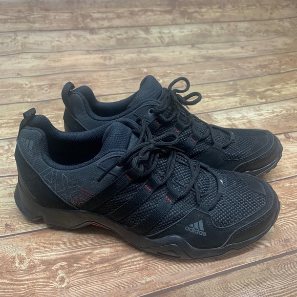 adidas Other - Adidas Mens AX2 Traxion Trail Running Hiking Black Grey Size 9 Shoes D67192